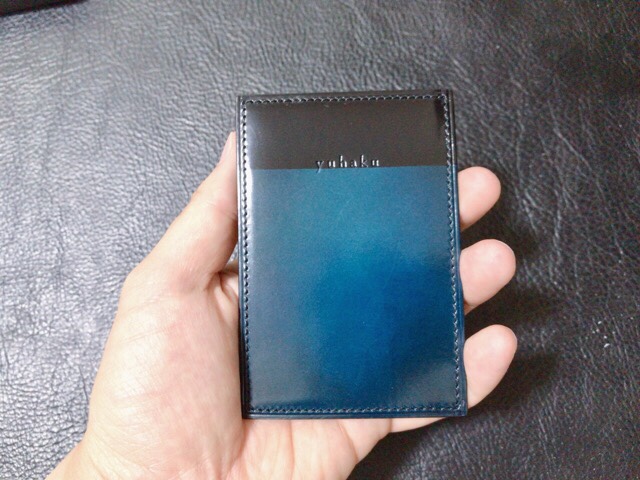 yuhaku IDカードケース　blue