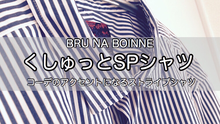 ブルーナボインのくしゅっとSPシャツをレビュー！着回しのきく