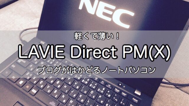 高性能で軽量】ノートパソコンNEC LAVIE Direct PM（X）購入レビュー