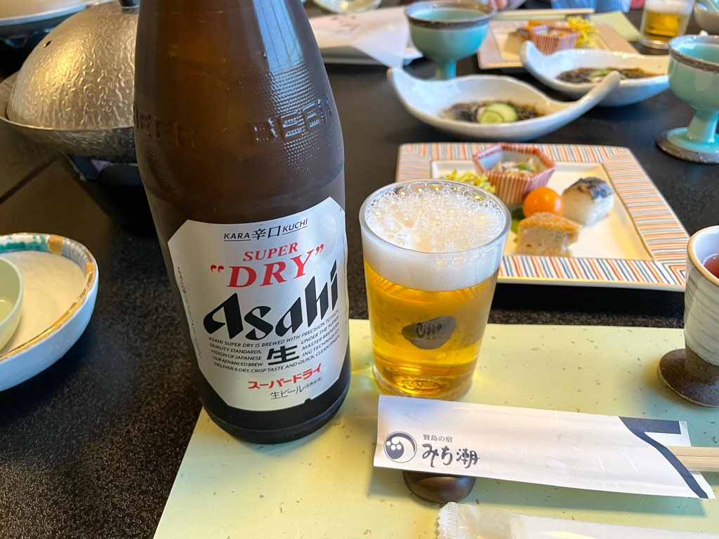 夕食時のお供のビール