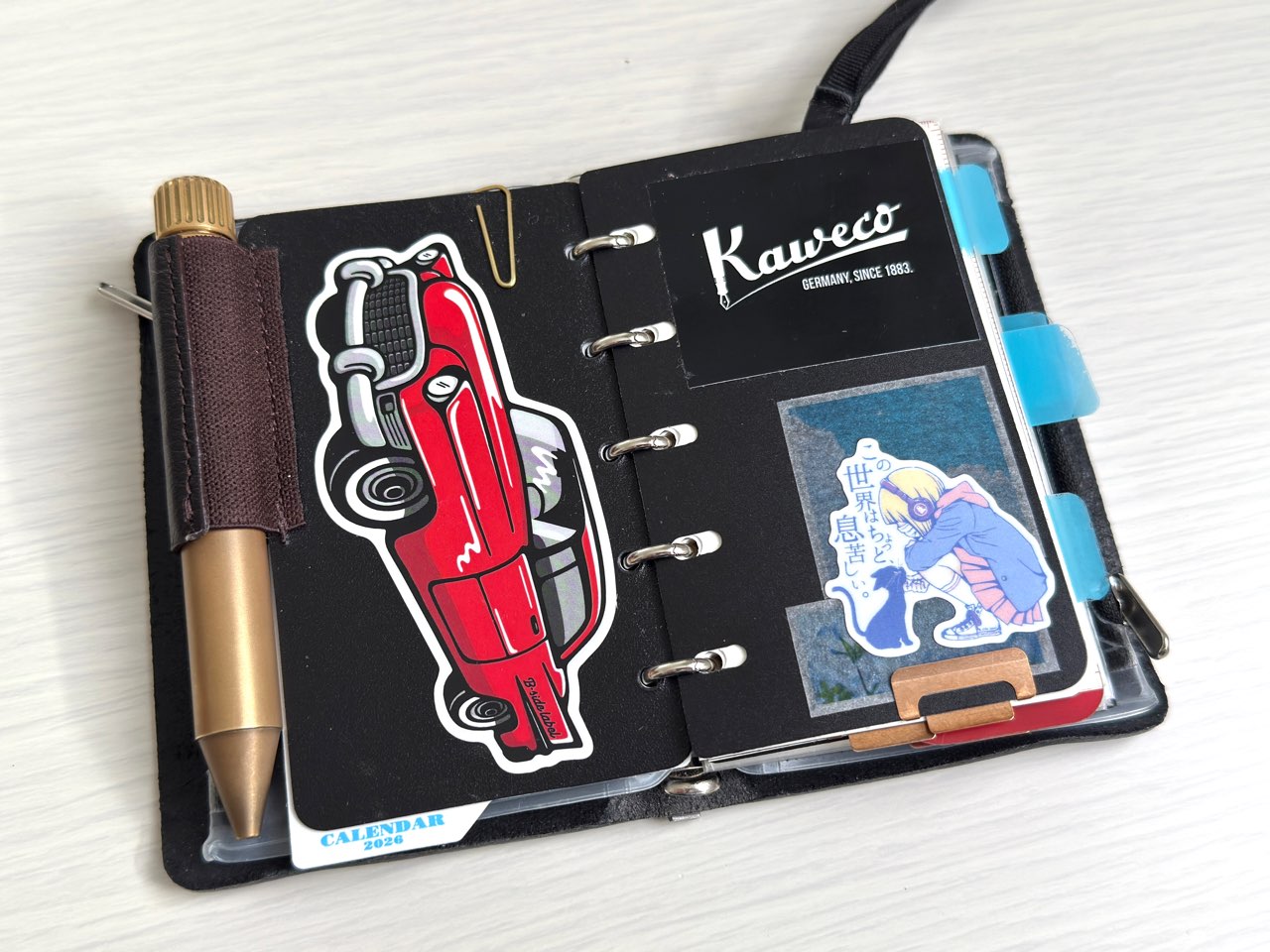 リフターをシールでデコったシステム手帳