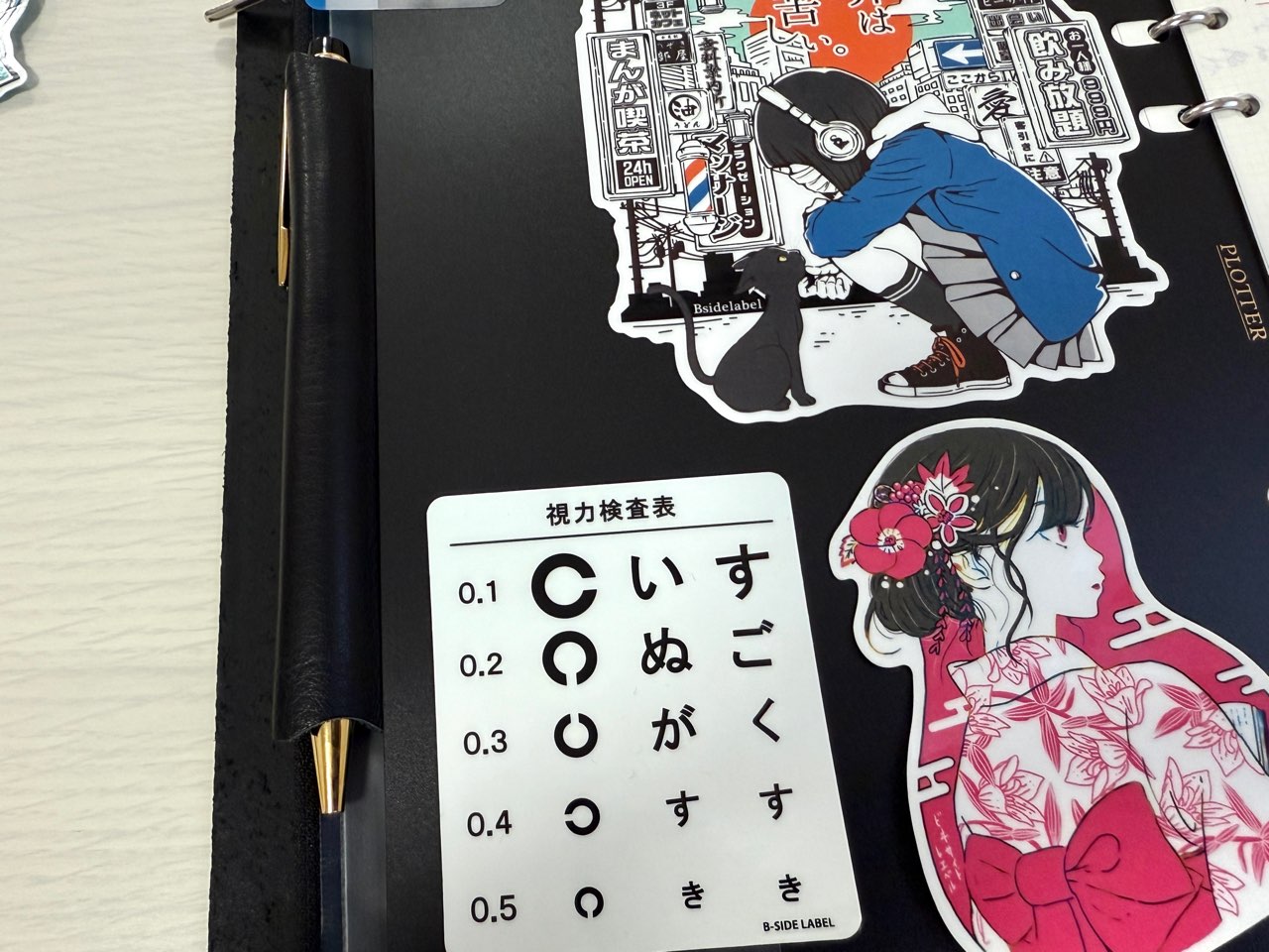 リフターに貼ったシール