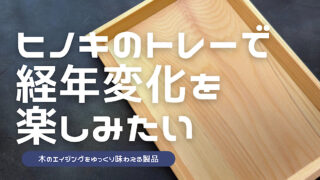 ヒノキトレーのレビュー記事のアイキャッチ