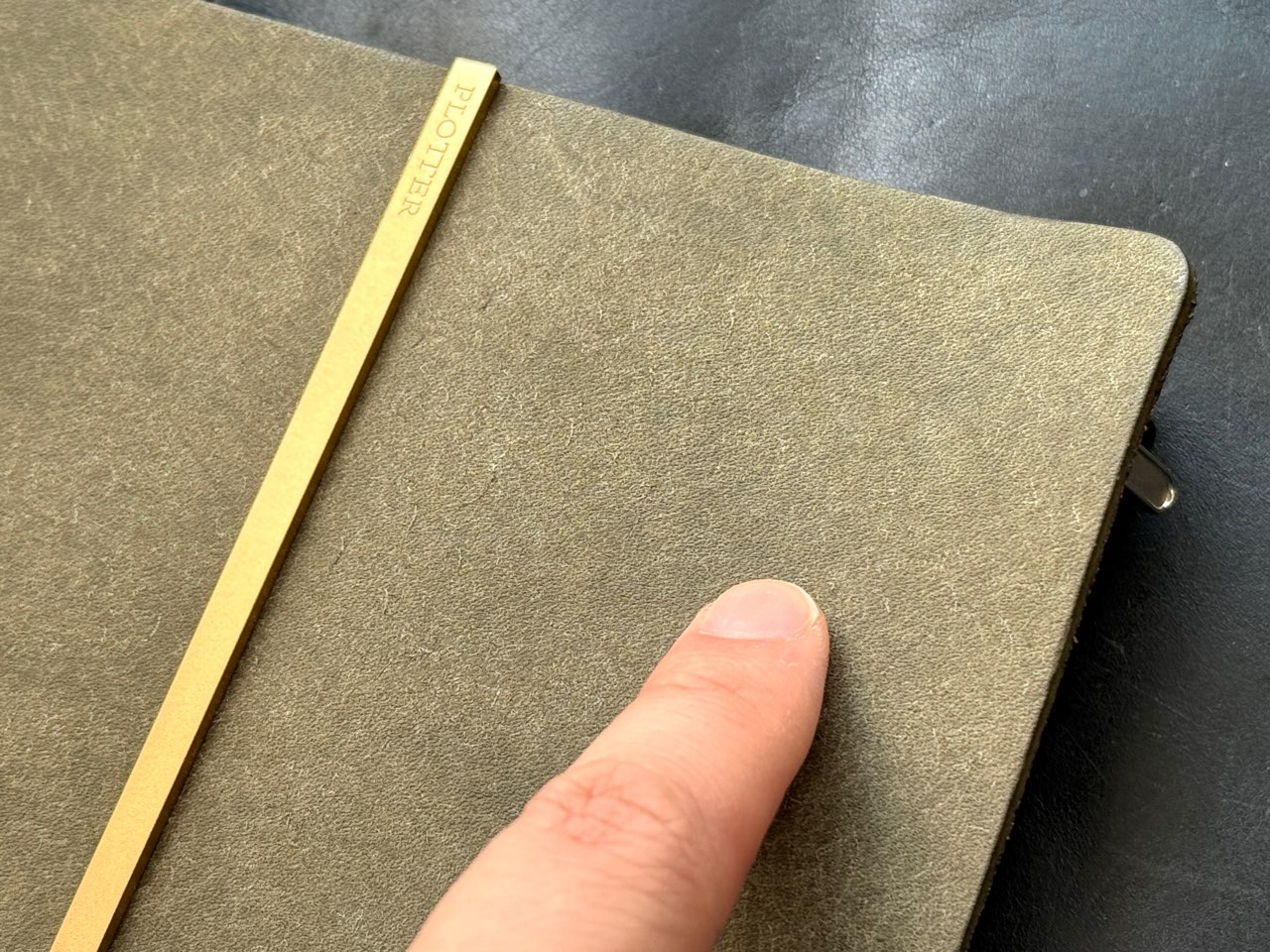 表面がざらついている新品のプエブロレザー