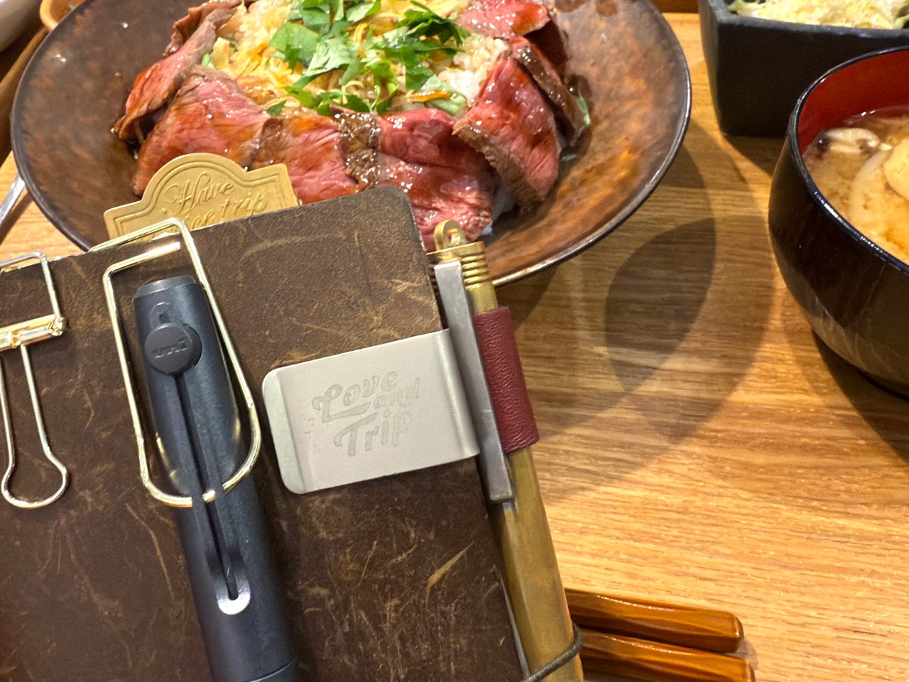 ランチのお供にトラベラーズノート