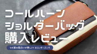 コールハーンのミニショルダーバッグの購入レビュー記事のアイキャッチ