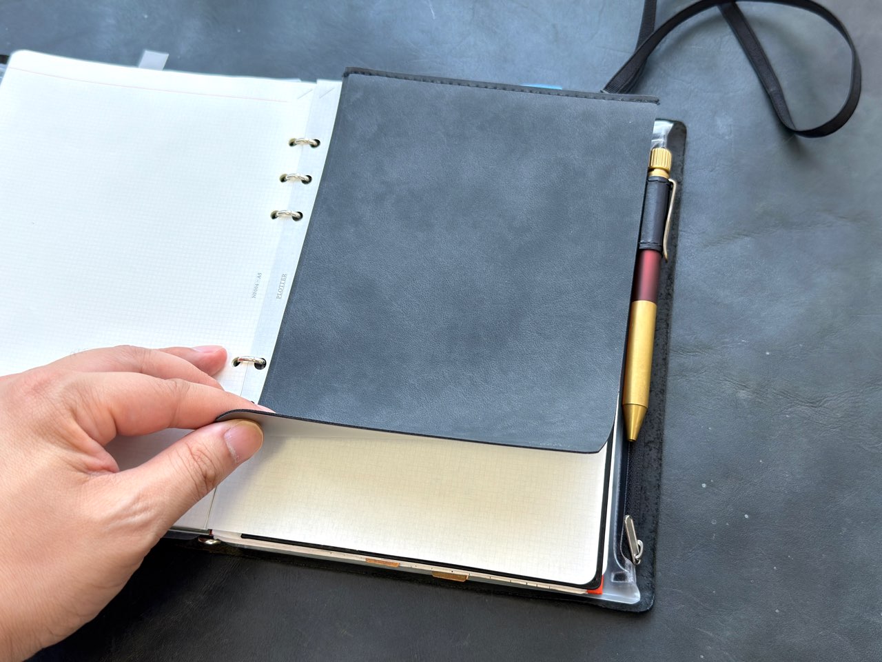 A5システム手帳に挟んで使うテリューザマット