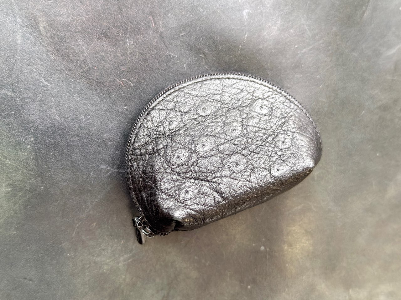 お手入れ後のオーストリッチレザー