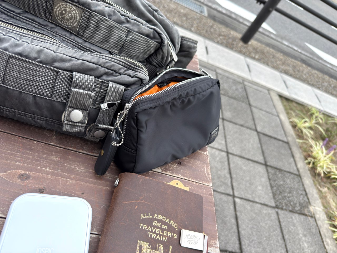 ポーチとiNSPiC本体