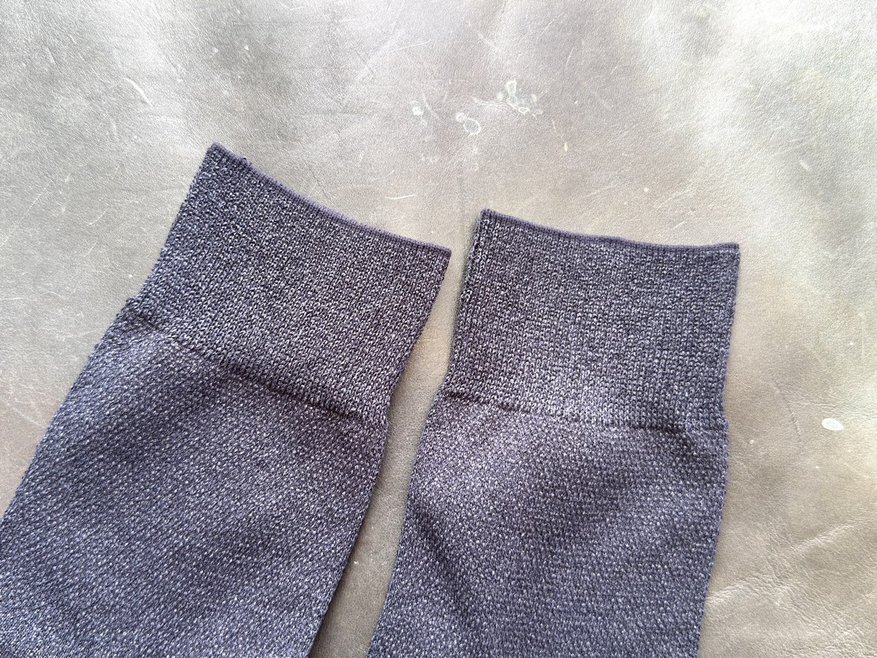 和紙ソックスのリブ