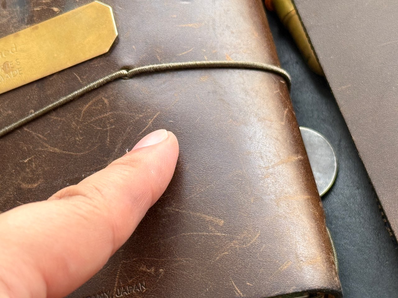 エイジング後の柔らかな革
