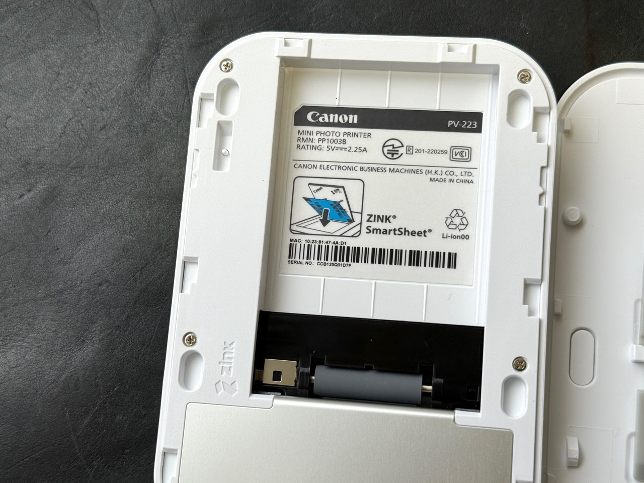 ZINKペーパーを使用するiNSPiC