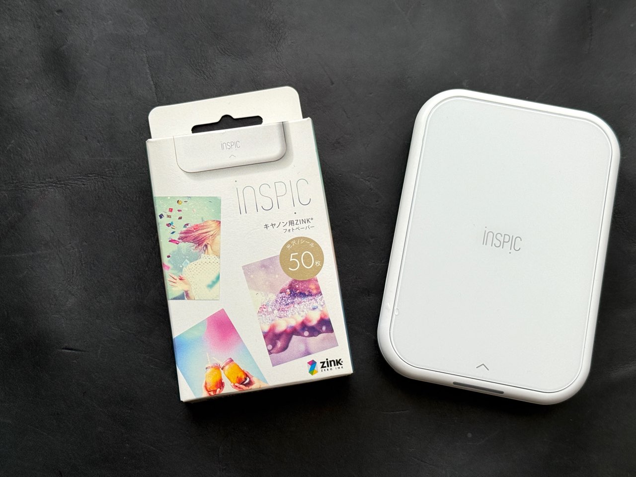 iNSPiC本体とZINKペーパー