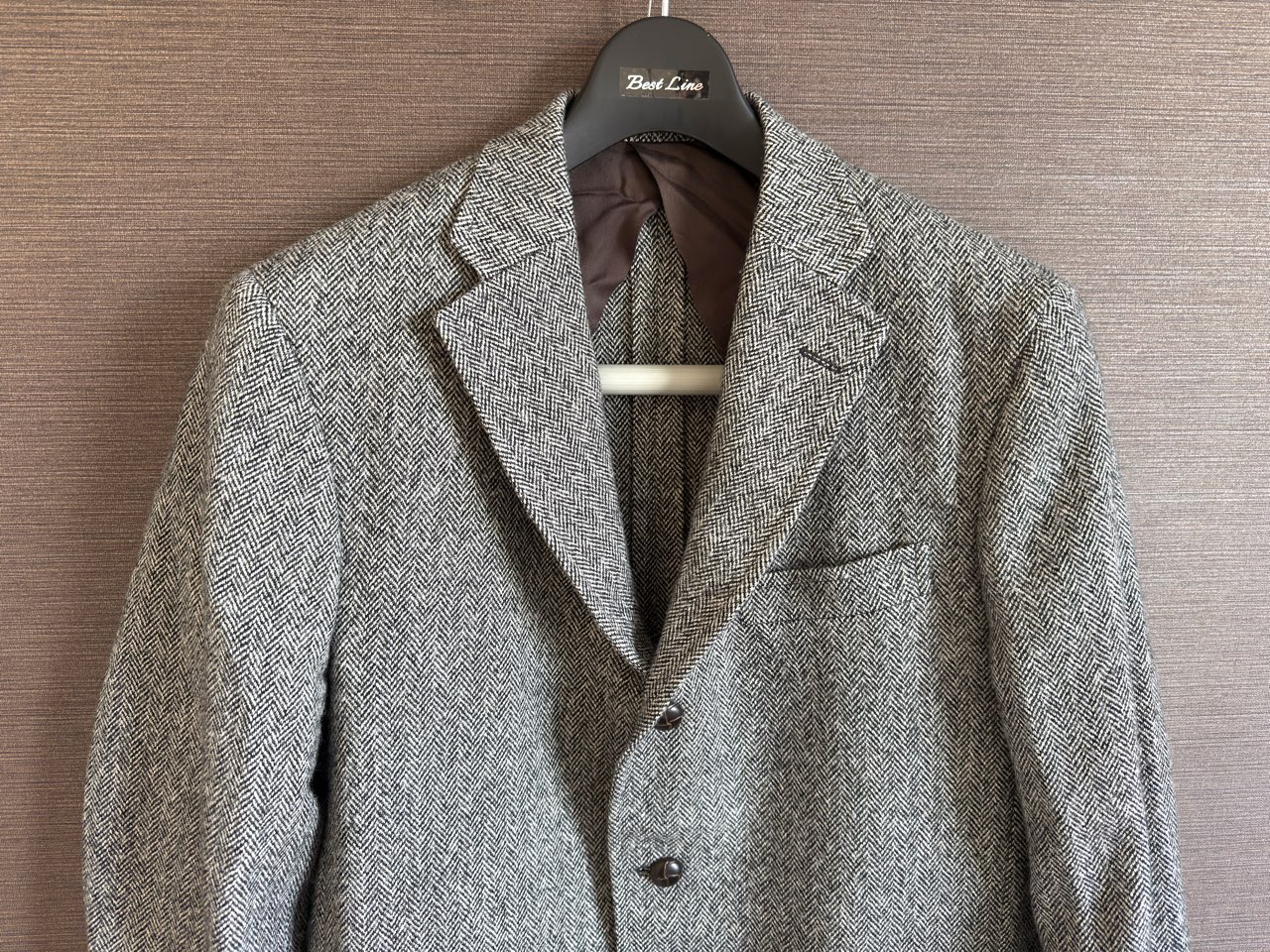 ヘリンボーンツイードジャケット
