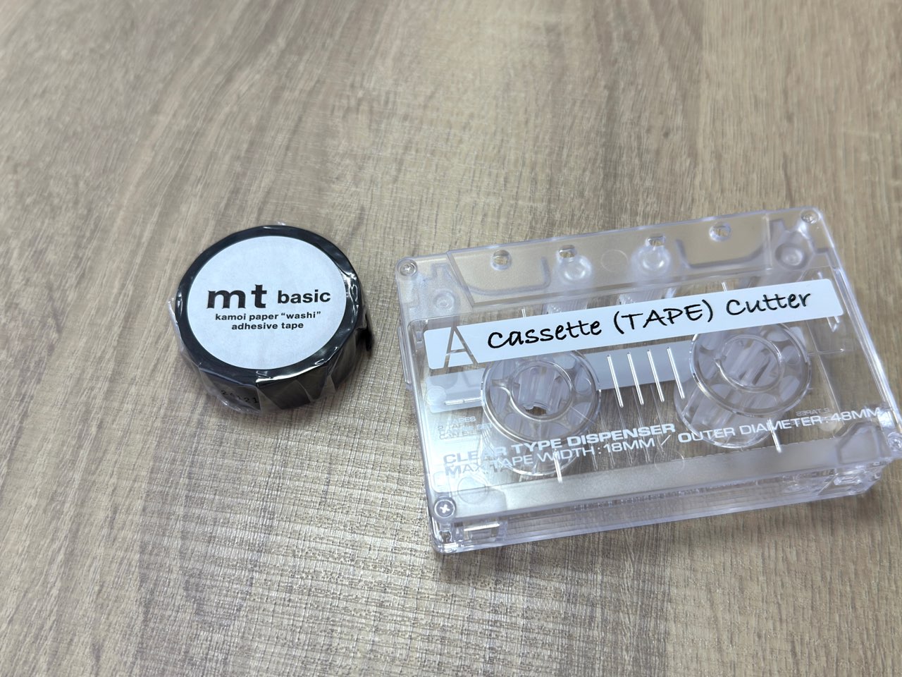 mtのマスキングテープとカセットテープカッター