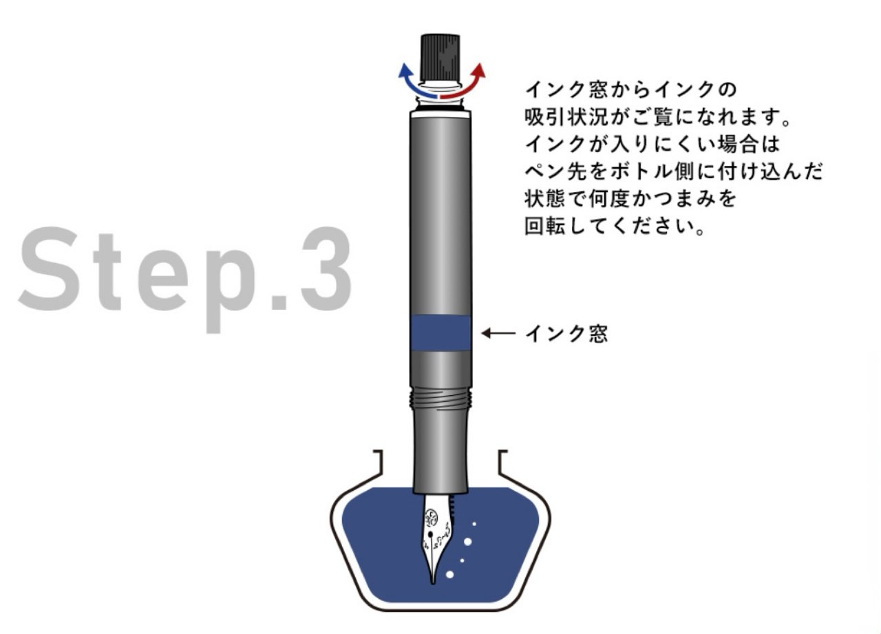 ピストン吸入式の使い方