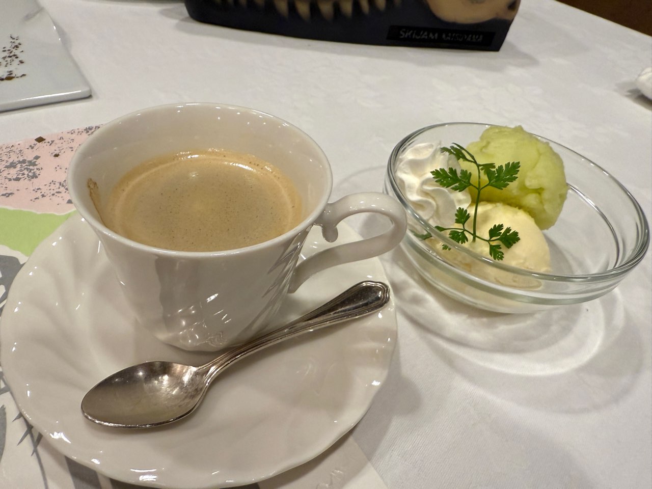 コーヒーとアイス