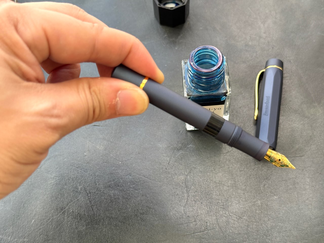 インク充填後のピストンアルスポーツ