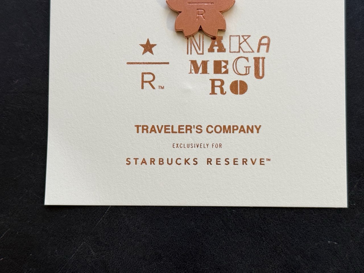 スタバとコラボしたトラベラーズノート用のタグ