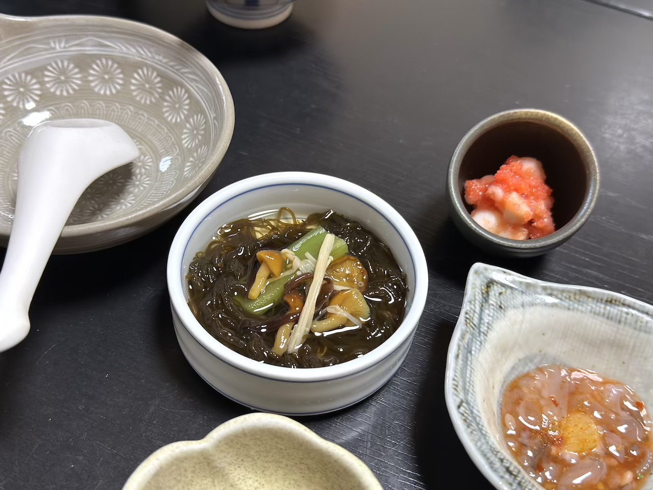 夕食のもずく