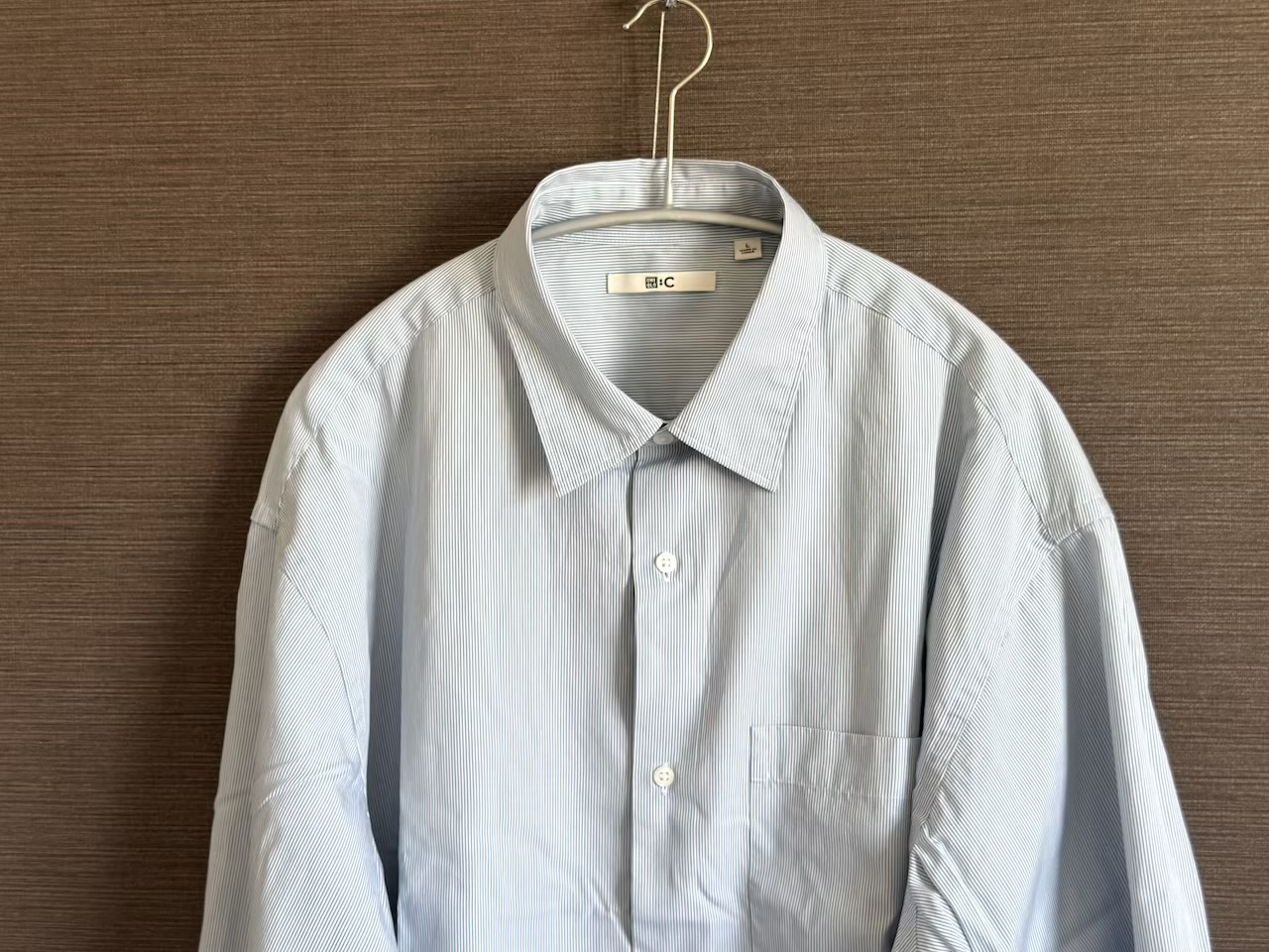 ユニクロ：Cのブロードオーバーサイズシャツ
