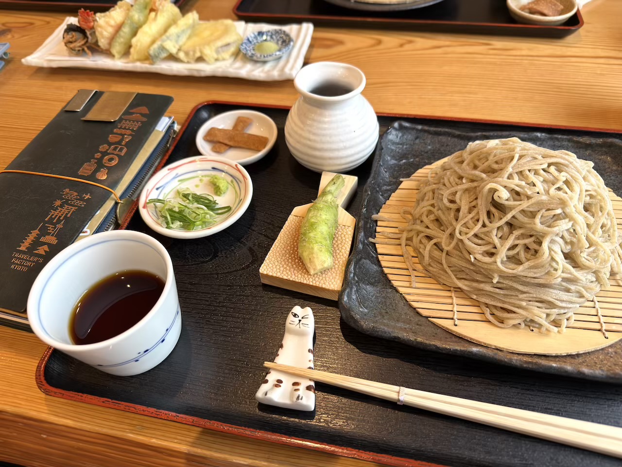 ざるそばとトラベラーズノート