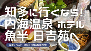 ホテル魚半日吉苑の宿泊レビューした記事のアイキャッチ