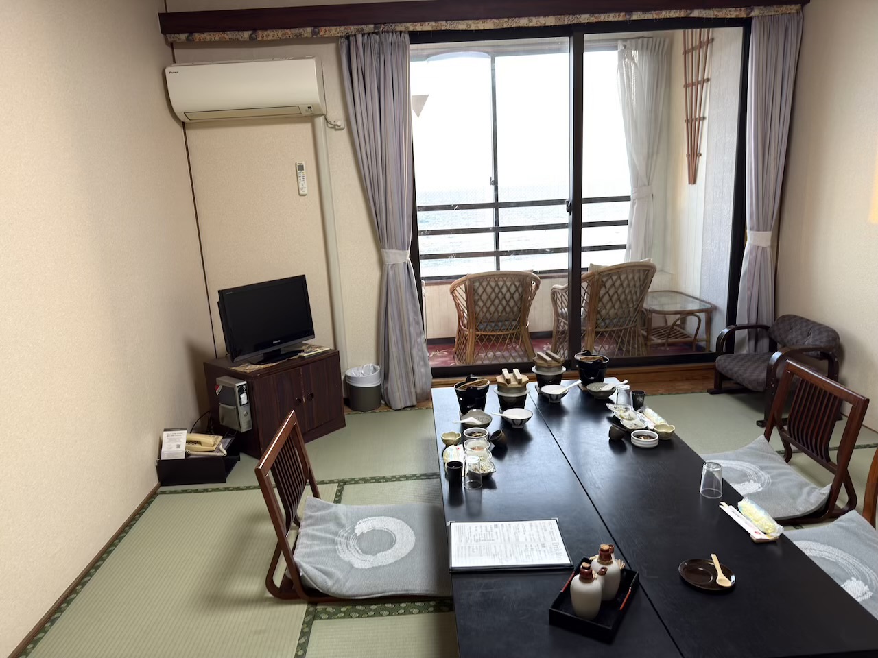 夕食会場の個室
