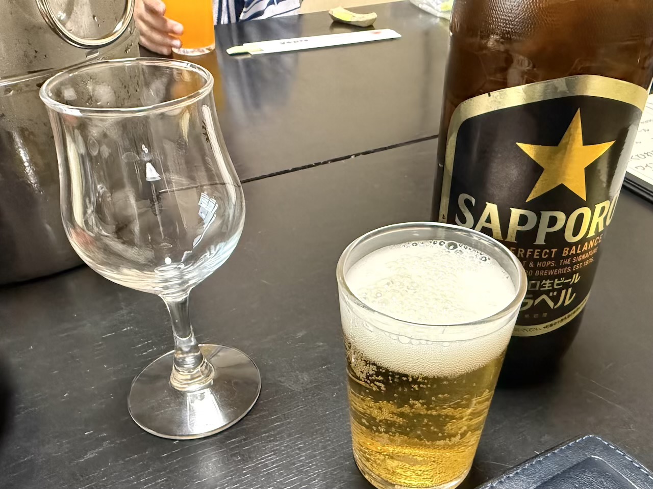 瓶ビールはサッポロ黒ラベル